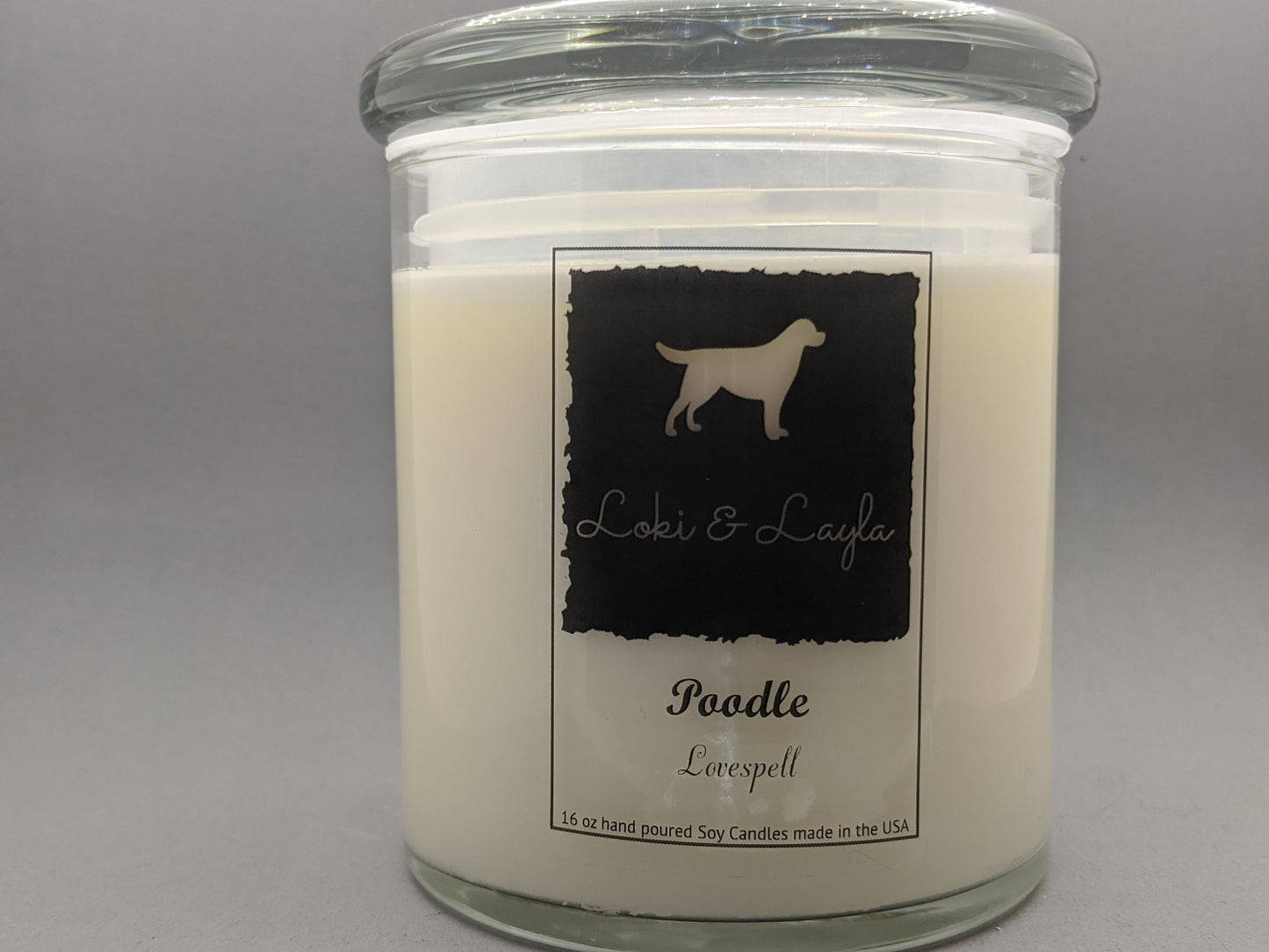 Poodle - Lovespell scented 16.5oz candle image 0