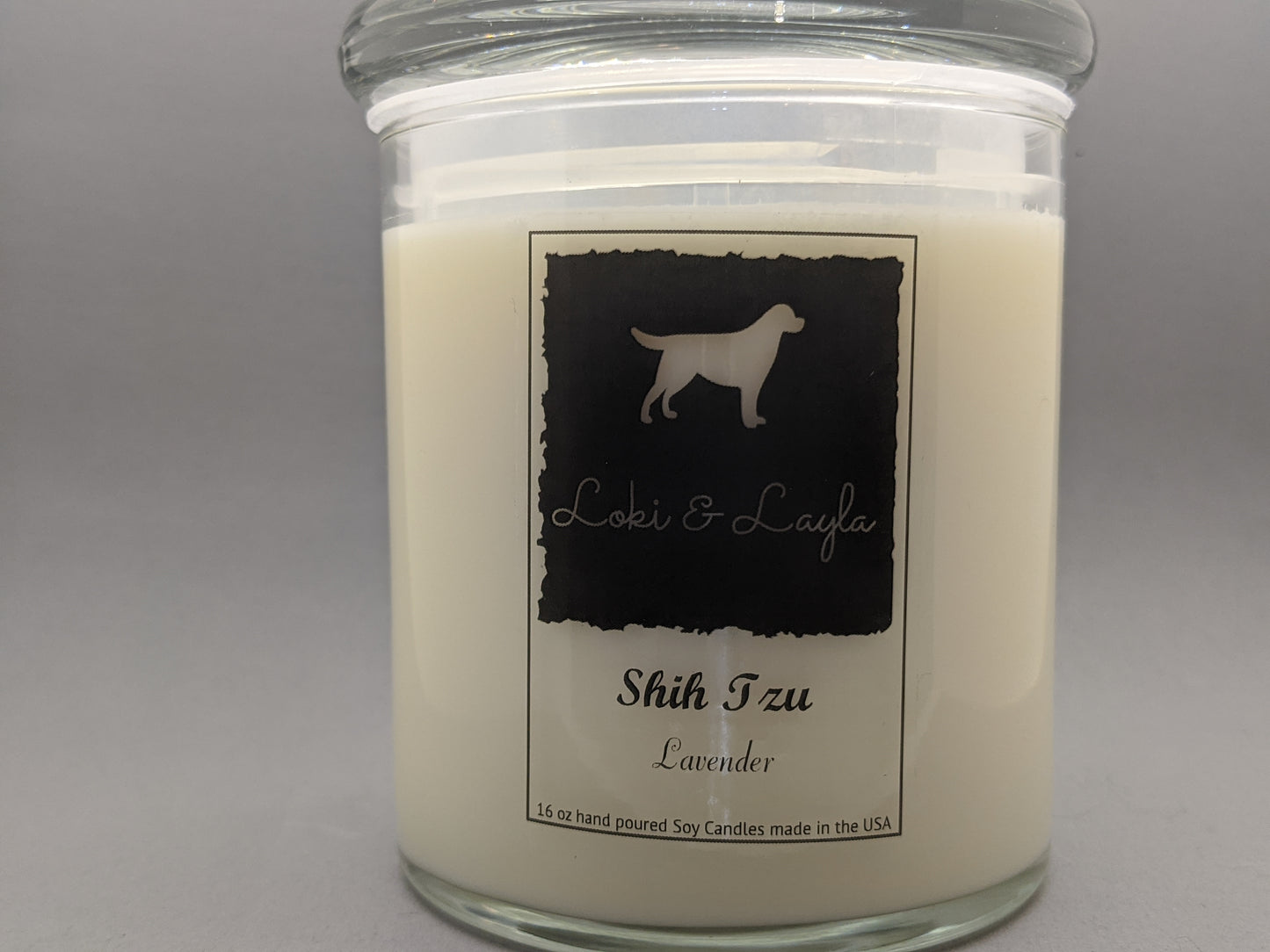 Shih Tzu - Lavender 16.5oz candle image 0