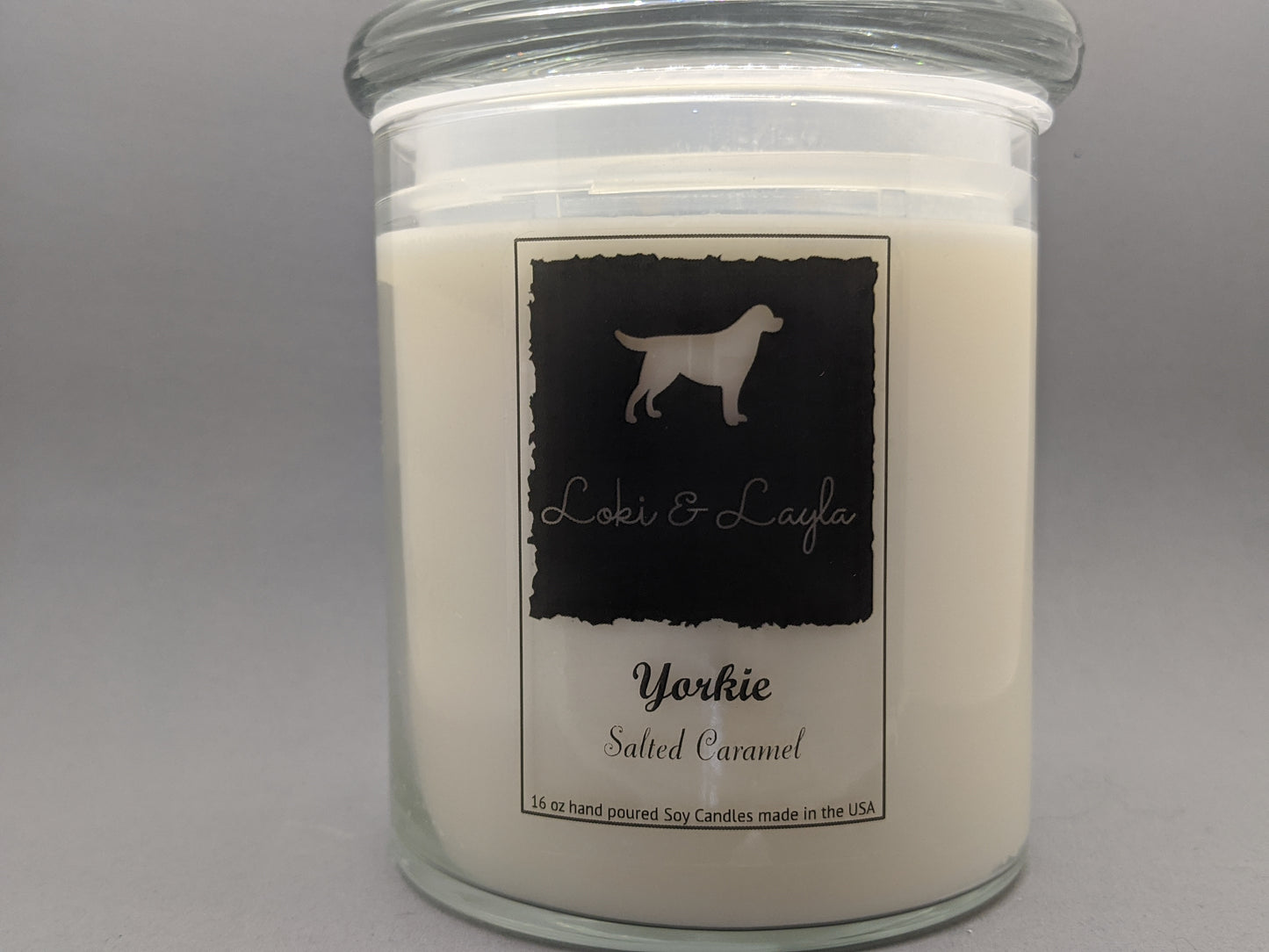 Yorkie - Salted Caramel 16.5oz candle image 0