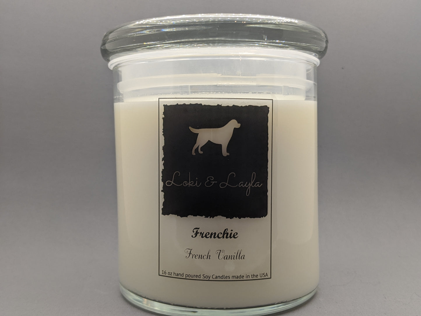 French Bulldog - French Vanilla 16.5oz candle image 0