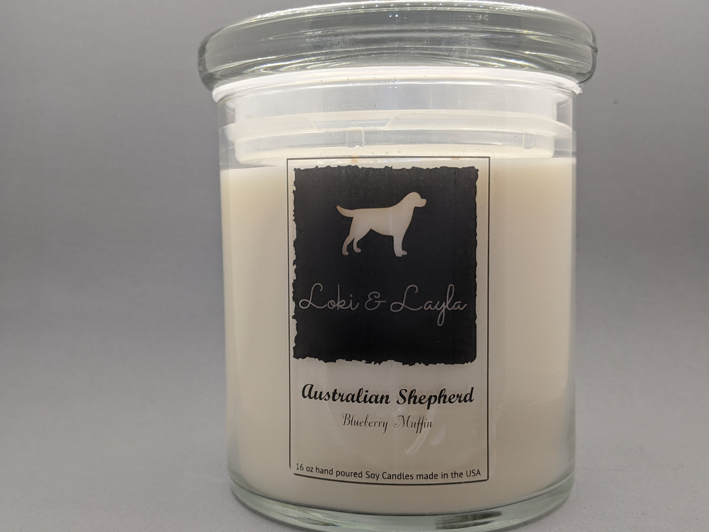 Australian Shepherd - Blueberry Muffin 16.5oz candle image 0