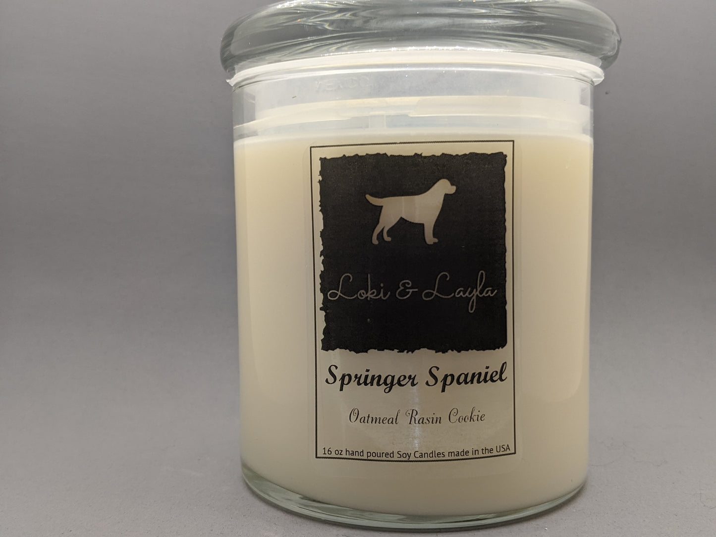 Springer Spaniel - Oatmeal rasin cookie 16.5oz candle image 0