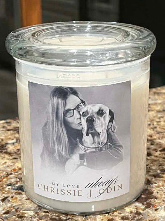 Custom Memorial Candle