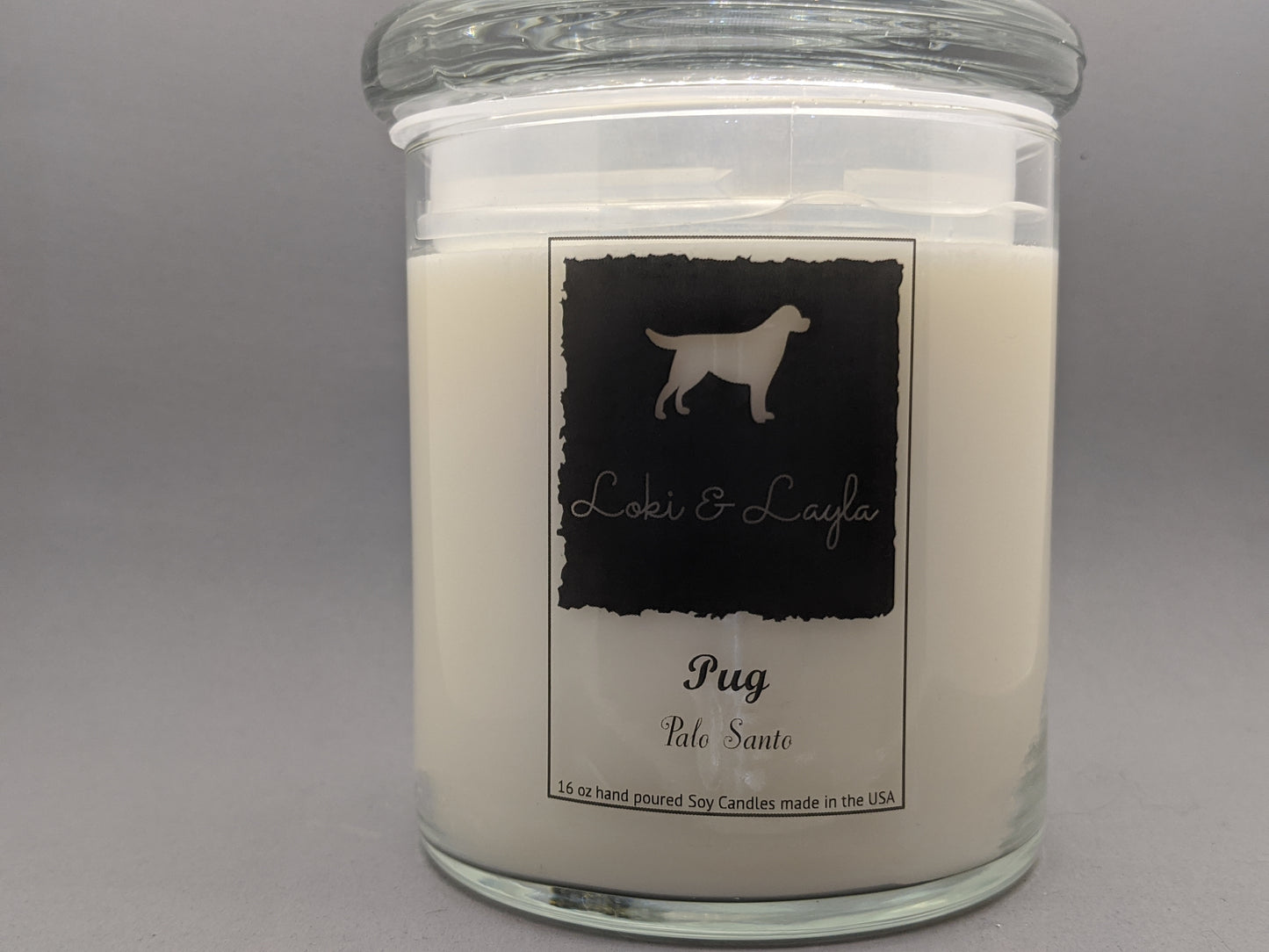 Pug - Palo Santo  16.5oz candle image 0