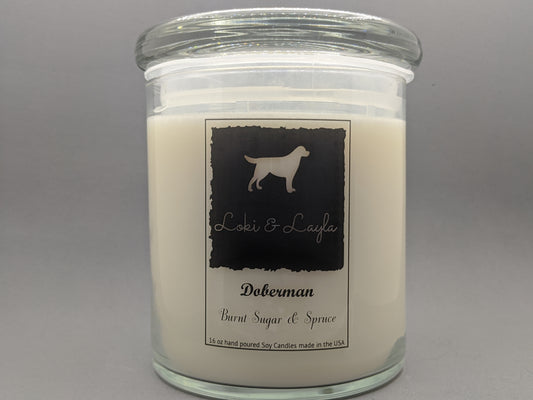 Doberman - Burnt Sugar & Spruce 16.5oz candle image 0