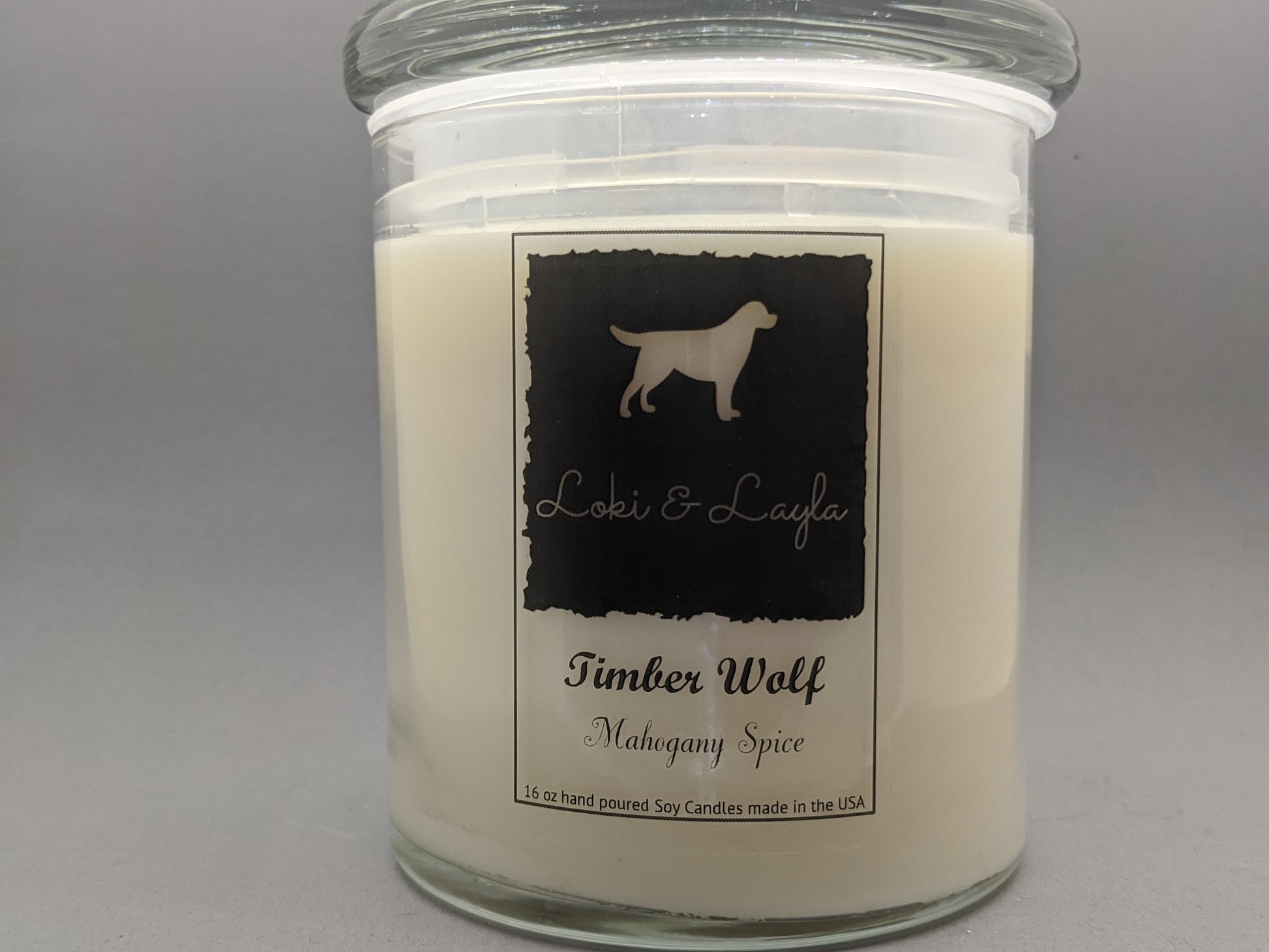 Timber Wolf - Mahogany Spice 16.5oz candle image 0
