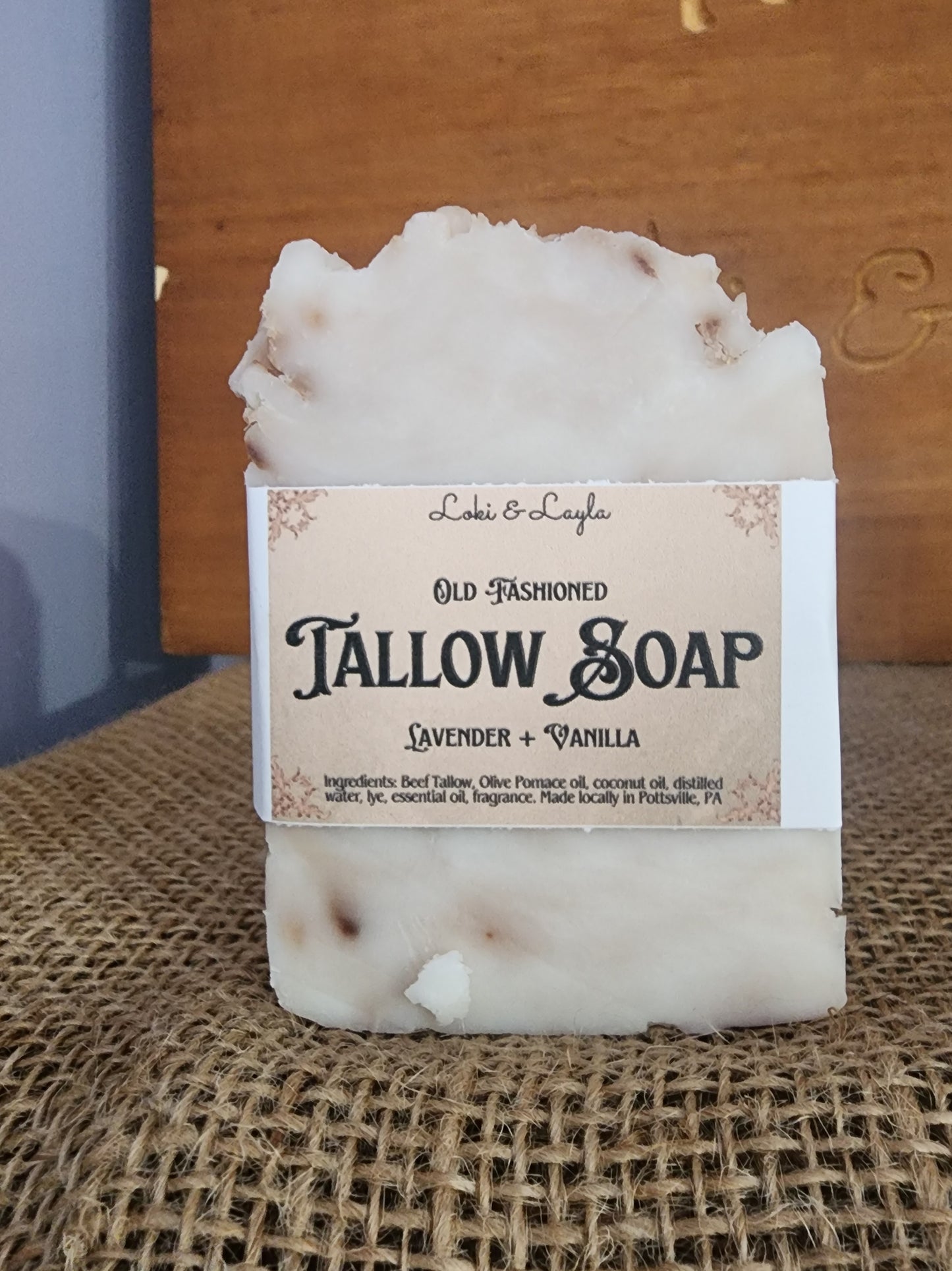 Tallow Soap - Lavender Vanilla image 0
