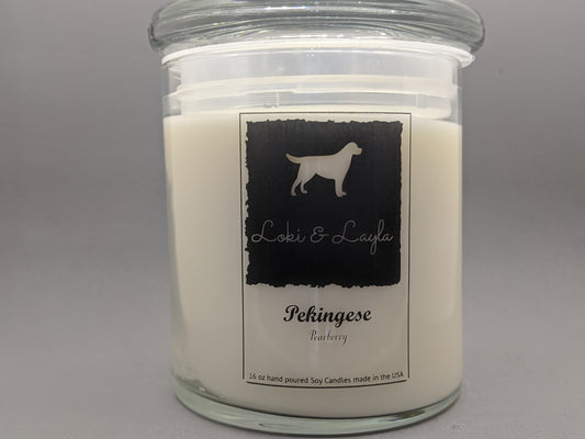 Pekingese - Pearberry  16.5oz candle image 0