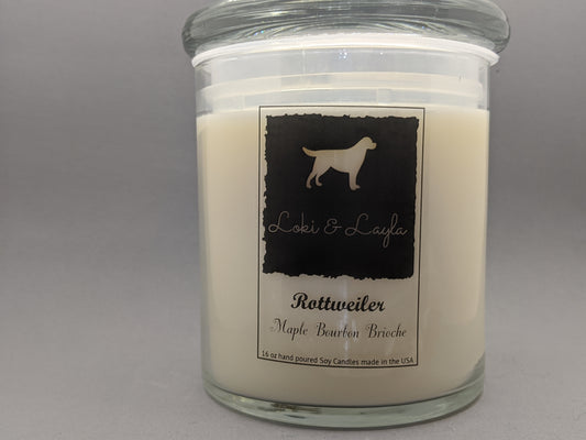 Rottweiler - Maple Bourbon Brioche 16.5oz candle image 0