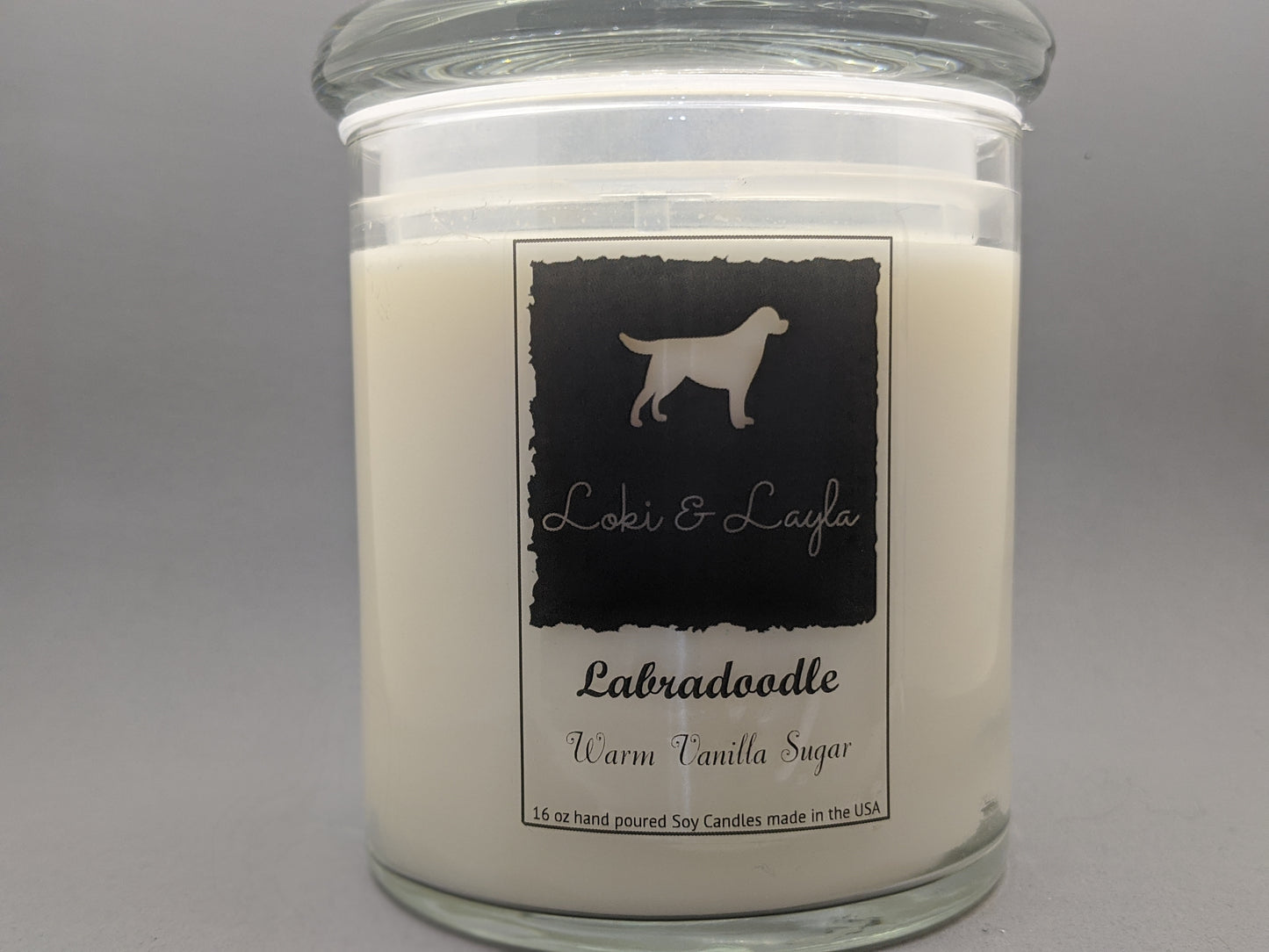 Labradoodle - Vanilla & Amber 16.5oz candle image 0