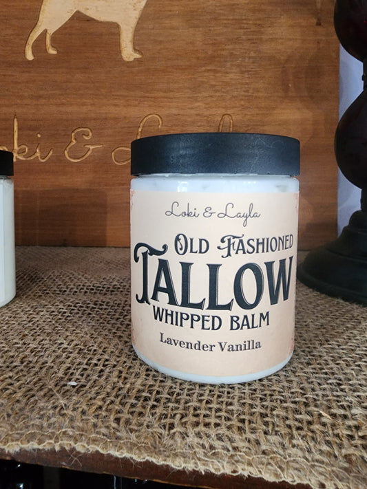 8oz Whipped Tallow Balm - Lavender Vanilla image 0