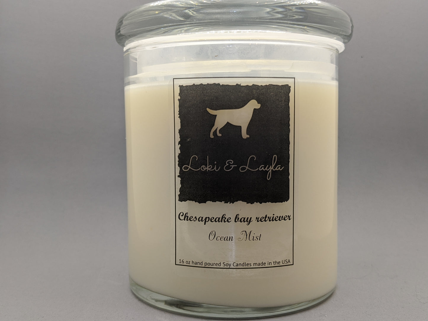 Chesapeake Bay Retriever - Ocean Mist 16.5oz candle image 0