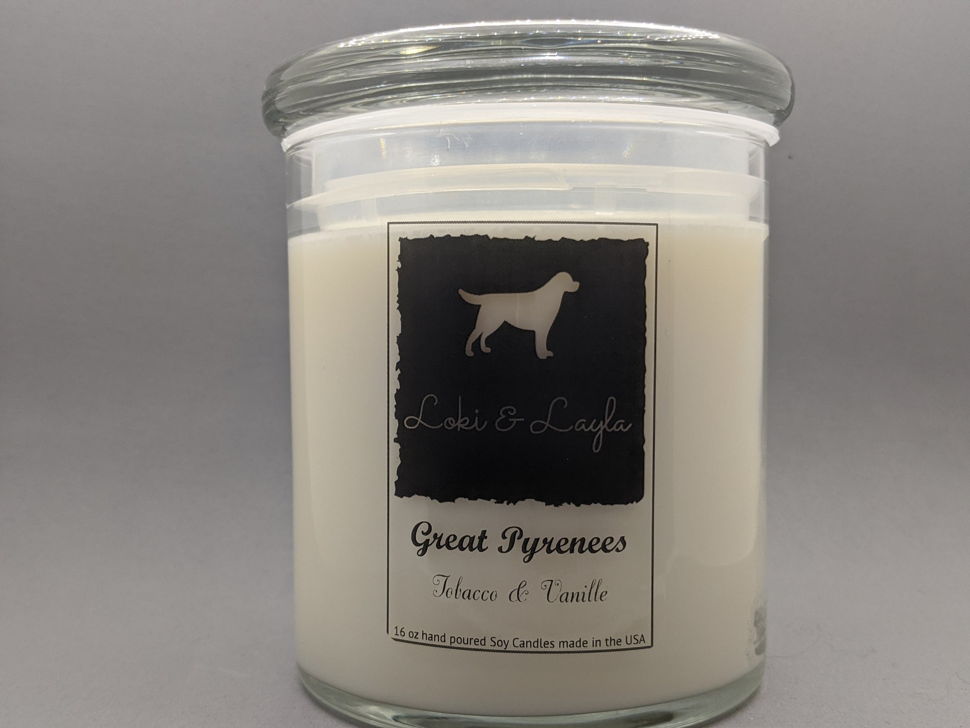 Great Pyrenees - Tobacco & Vanille 16.5oz candle image 0