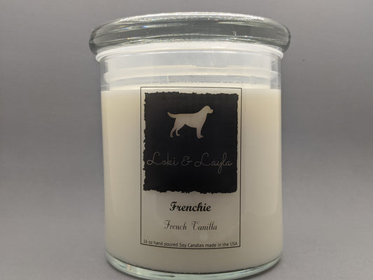 French Bulldog - French Vanilla 16.5oz candle image 0