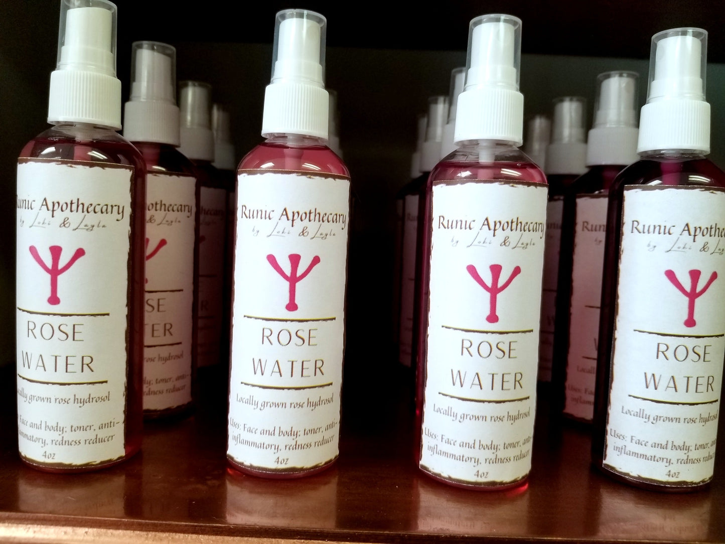 Rosewater Natural Body Spray 4oz image 0