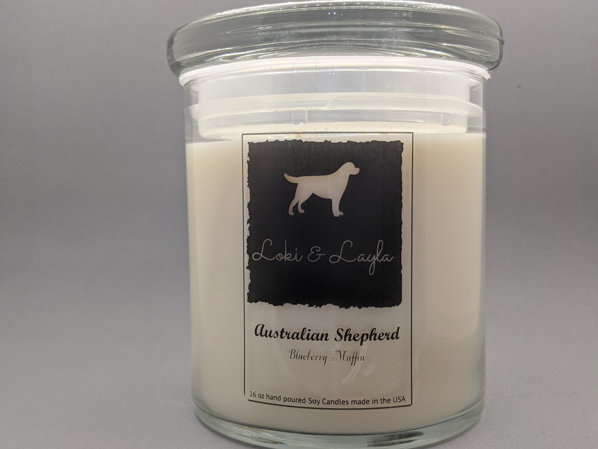 Australian Shepherd - Blueberry Muffin 16.5oz candle image 0