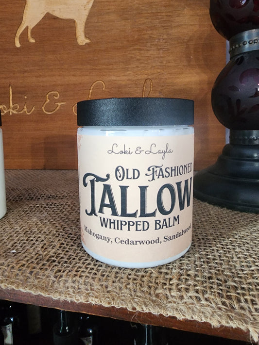 8oz Whipped Tallow Balm - Mahogany, Cedarwood, Sandalwood image 0