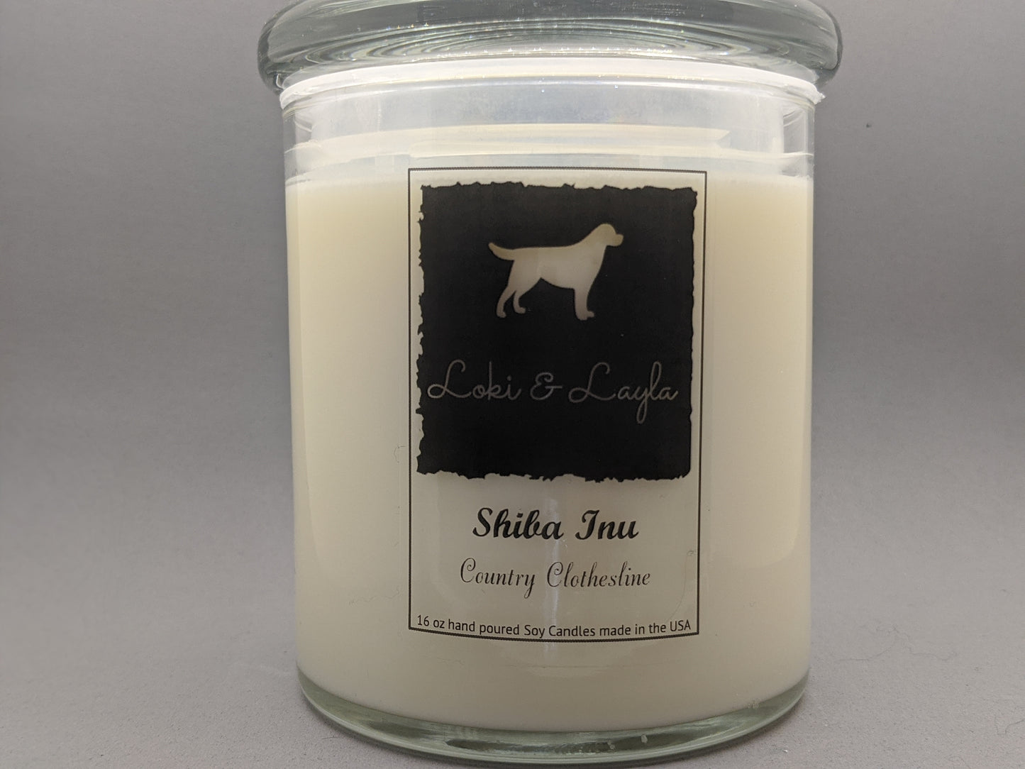 Shiba Inu - Country Clothesline 16.5oz candle image 0